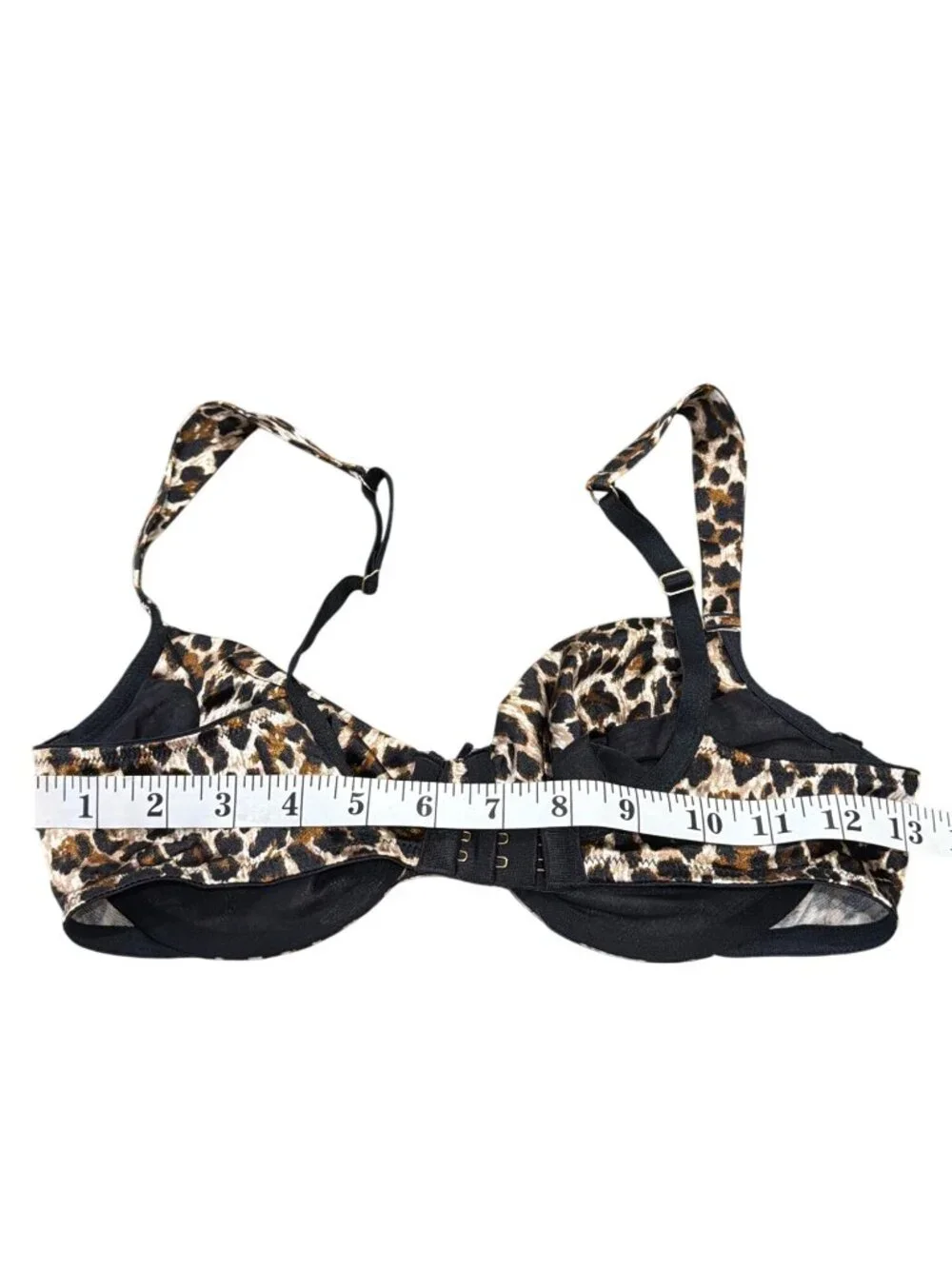Victoria's Secret 36C Second Skin Satin Leopard Print Unlined Perfect Coverage